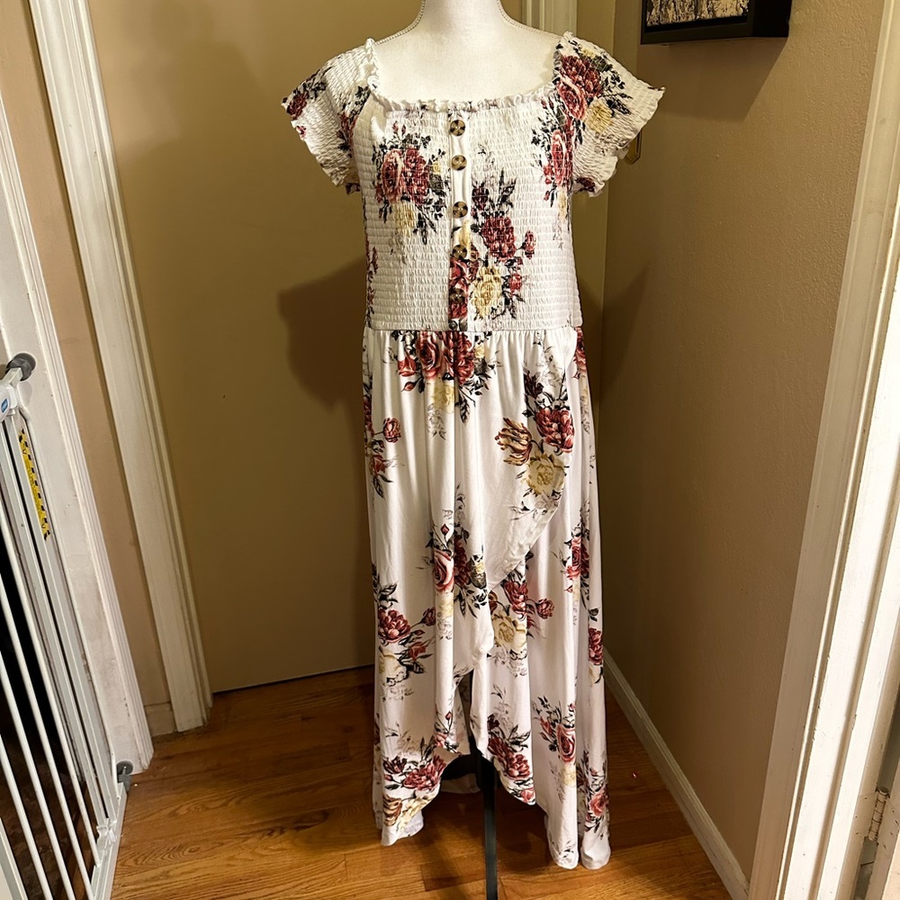 Floral Hi low dress 2x..
